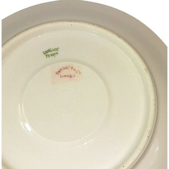 Haviland & Co Limoges France Saucers Multicolor Floral 2 Sets of 2~ Lot … - Picture 8 of 8